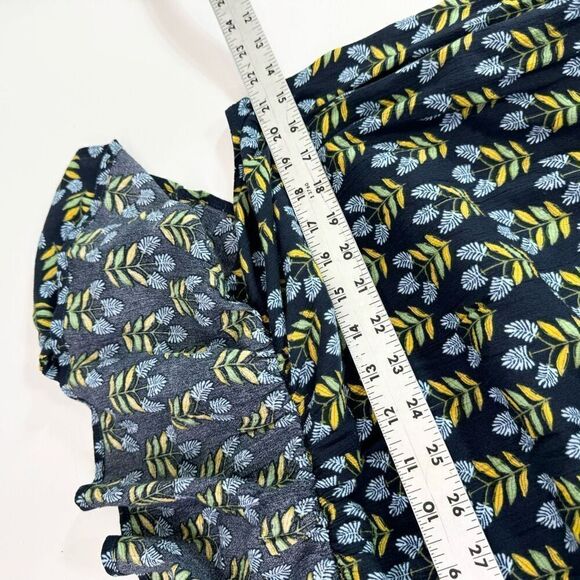 Style & Co. Dress Womens 2X Blue Off Shoulder Maxi NWT Cottagecore bloomcore - Picture 4 of 11